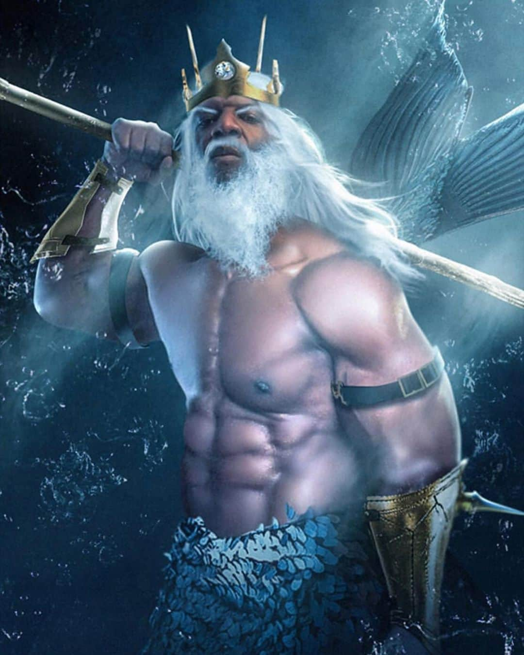 テリー・クルーズさんのインスタグラム写真 - (テリー・クルーズInstagram)「IF YALL LIKE THIS ENOUGH MAYBE IT’LL HAPPEN! 🧜🏾‍♀️🧜🏾‍♂️ KING TRITON! 🔱 #TerryForTriton #MermanLife #LikeItThenWatchAGT #AmericasGotTerry @agt」7月10日 6時01分 - terrycrews