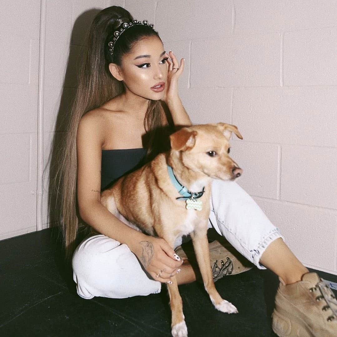 Teen Vogueさんのインスタグラム写真 - (Teen VogueInstagram)「The latest @voguemagazine features not one, but two cover stars: @arianagrande and one of her adorable rescue dogs, Toulouse. 😍 Find highlights from the story at the link in bio. 📸: @alfredoflores」7月10日 6時03分 - teenvogue