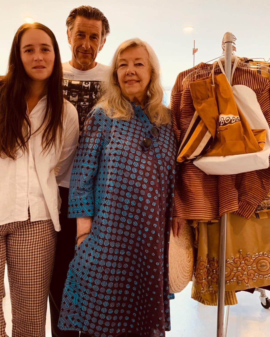 ブルース・ウェーバーさんのインスタグラム写真 - (ブルース・ウェーバーInstagram)「Emily Bode Julie Britt and Tim Easton saying hi and loving Emily’s clothes thanks for being a good host  and a good designer- NYC」7月10日 7時09分 - bruce_weber