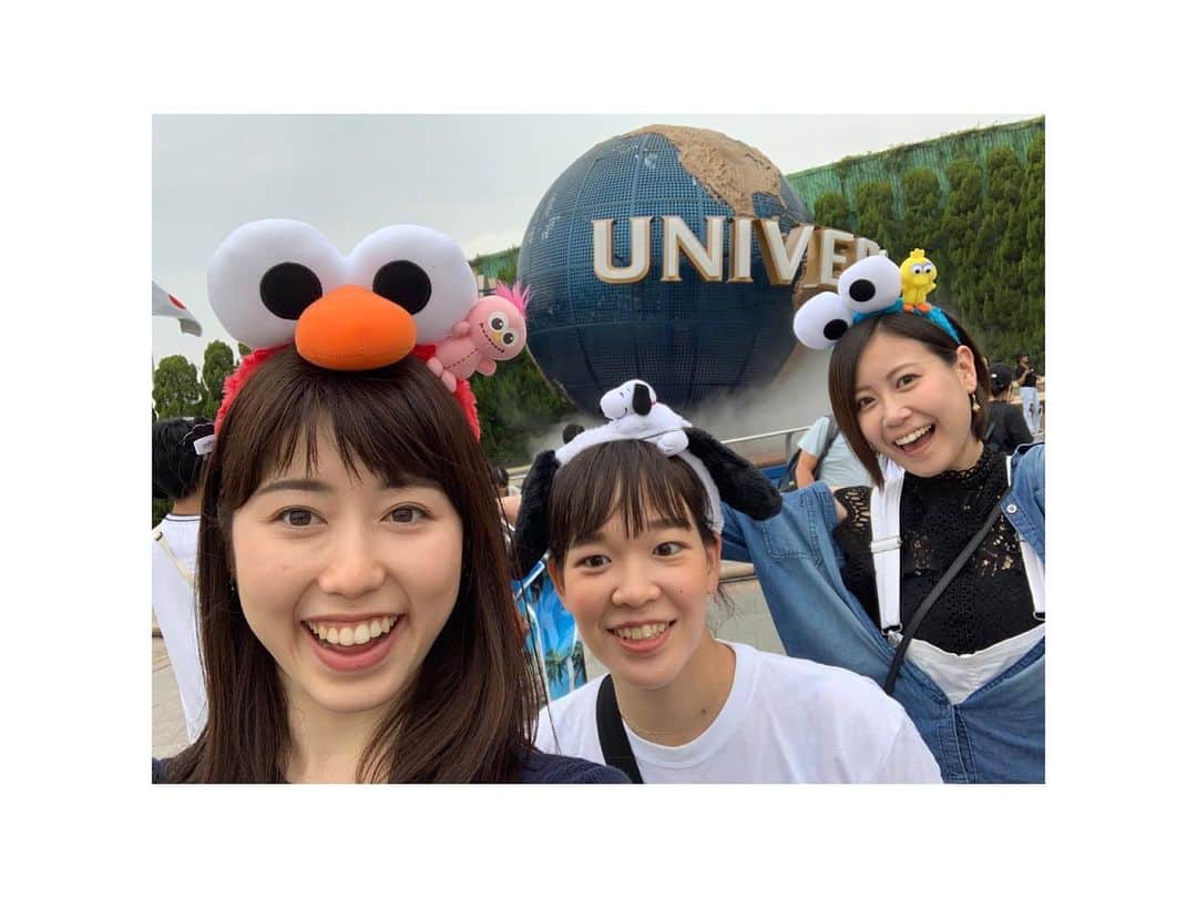 中根夕希のインスタグラム：「❁ ちょっと前のおやすみにて。 小学校の同級生と行ってきました♡ よく食べ、よく飲み、よく笑う とっても愉快な子たちです☺︎ ・ #ユニバーサルスタジオジャパン  #吉本新喜劇も行きました #夜はビアホール #朝はバイキング #1週間分くらい食べた気がする #幸せな休日 #次の旅行も楽しみだ♡」