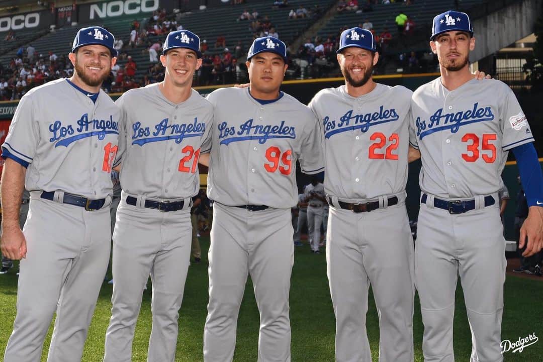 Los Angeles Dodgersさんのインスタグラム写真 - (Los Angeles DodgersInstagram)「Boys in Blue. #AllStarGame」7月10日 7時28分 - dodgers