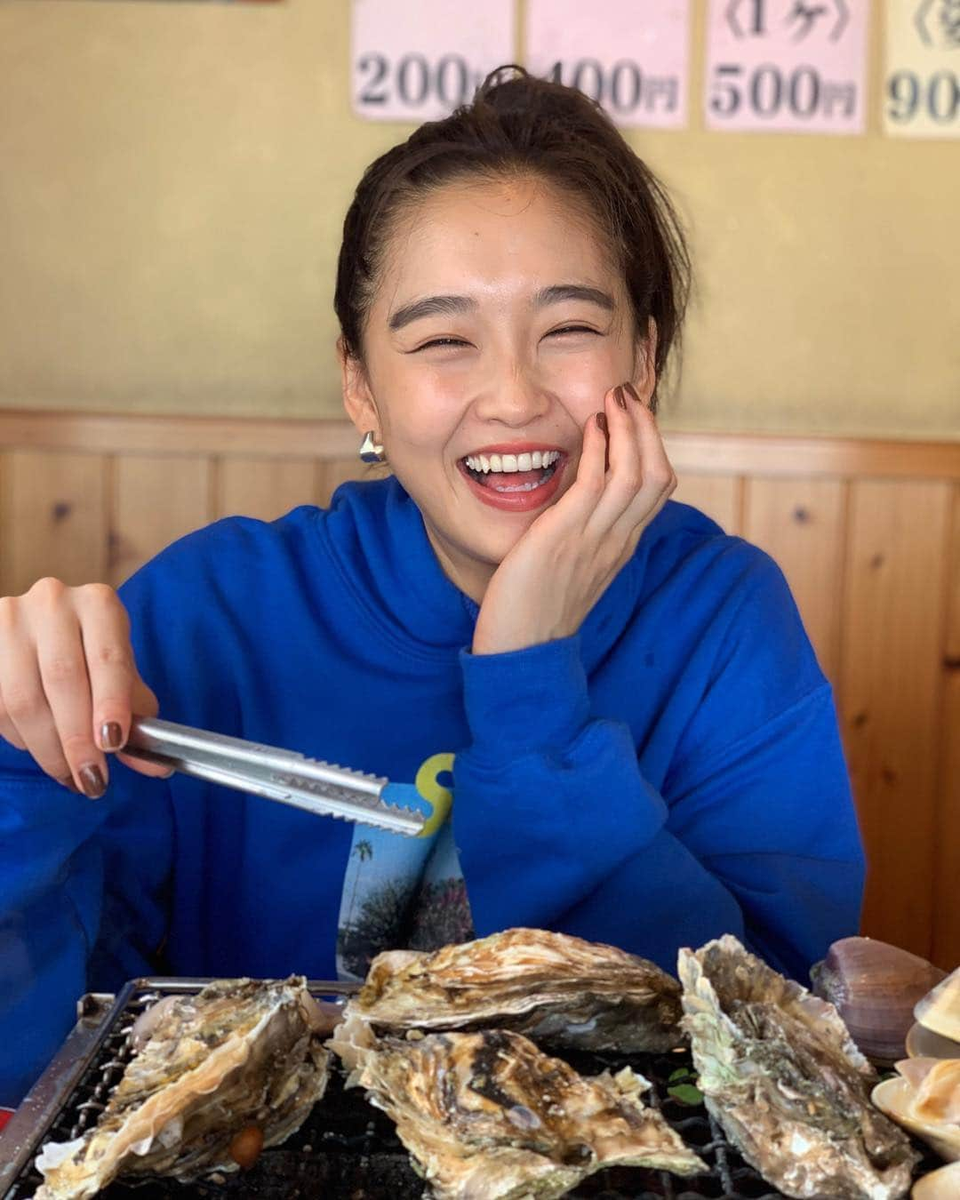 谷川りさこさんのインスタグラム写真 - (谷川りさこInstagram)「はまぐり大好き 海鮮焼き #食べてるときが一番幸せ #海鮮焼き#はまぐり#sea#chiba #japanesefood#happy」7月10日 20時05分 - risakoko