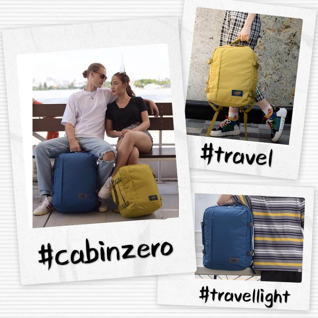 CABINZEROさんのインスタグラム写真 - (CABINZEROInstagram)「" let's keep each other sweet moments with the trips".....⛺️🌊🏖🛤👫✈️🗺🎒📸 #cabinzero #travel #traveling #travellight #travelbackpack 😉😉😉」7月10日 19時31分 - cabinzero