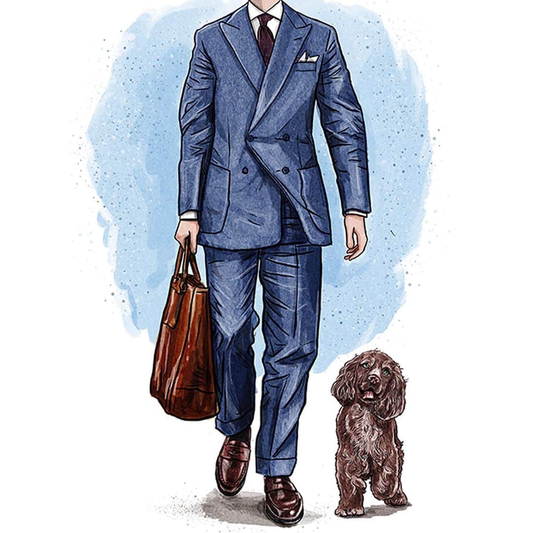 のインスタグラム：「How to Style Summer Suits with Shoes, Part One - Our continental correspondent shares some wisdom on the art of pairing lightweight tailoring with elegant English shoes. . Swipe up in our story to read the article. . #crockettandjones #madetobeworn #guestwriting #summer #suits #summerstyle」