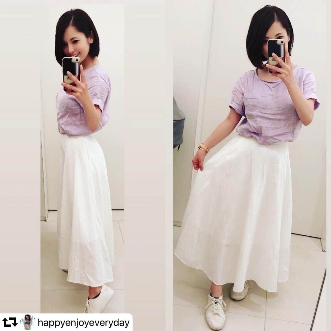 着心地のいい服さんのインスタグラム写真 - (着心地のいい服Instagram)「#repost @happyenjoyeveryday﻿ ・・・﻿ このたびご縁があって「着心地のいい服」のアンバサダーに就任させて頂きました❤﻿ さっそく今日着てた☆﻿ そしてしょっぱなから、袖を折ったりするスタイルw﻿ 本当は2枚目みたいな感じですw﻿ ﻿ 麻100%だからとっても涼しいよ☆﻿ 抱っこ紐付けてたからちょっとシワシワしちゃってるのはご愛嬌❤﻿ ベビちゃんのヨダレついちゃってもすぐ乾くから助かります☆﻿ この夏大活躍しそう(✿˘艸˘✿)﻿ これ着て+ショーパンで海行きたい！﻿ ・・・﻿ @happyenjoyeveryday 様、投稿ありがとうございます！﻿ ステキにアレンジして着ていただけて、とってもうれしいです。﻿ ぜひ、海でもご活用くださいね☺️」7月10日 20時02分 - kigokochi_official