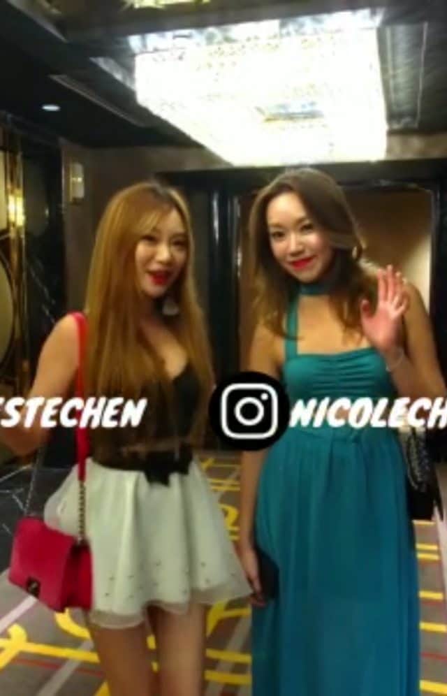 Nicole Chenのインスタグラム：「with @celestechen and me dj at cove manila! new song Mr boyfriend with @noaaonofficial」