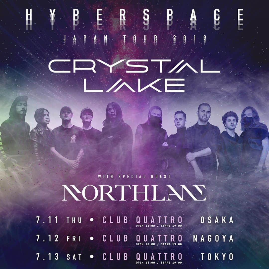 Crystal Lakeさんのインスタグラム写真 - (Crystal LakeInstagram)「HYPERSPACE JAPAN TOUR 2019 starts tomorrow with @northlane. Who’s coming to hang with us?  #CrystalLake #Northlane #Hst2019」7月10日 13時54分 - crystallake777