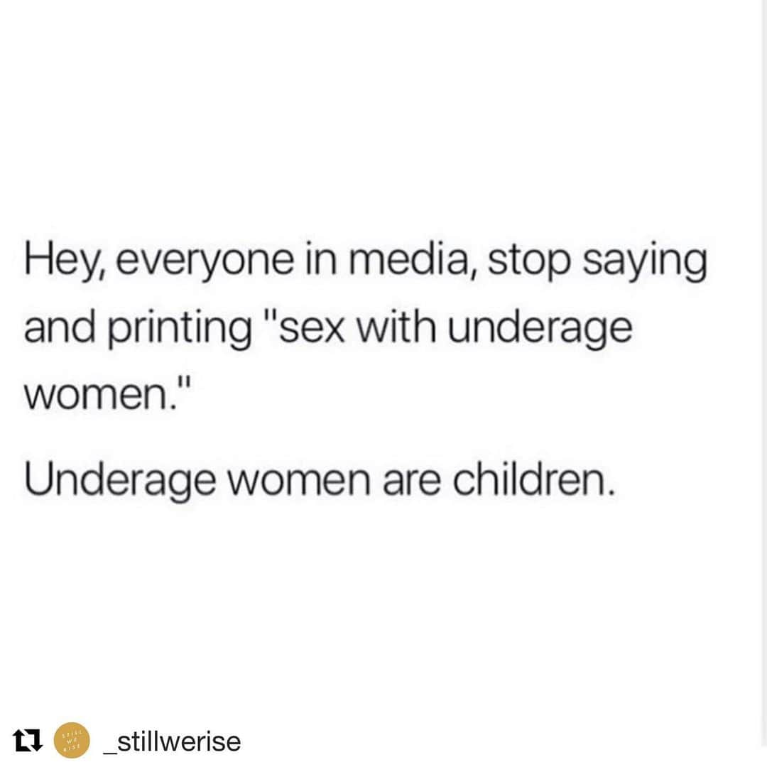 レイチェル・レフィブレのインスタグラム：「#Repost @_stillwerise ・・・ 🗣🗣🗣 oh also, they’re not prostitutes they’re CHILDREN, and it wasn’t sex it was RAPE #jeffreyepstein」