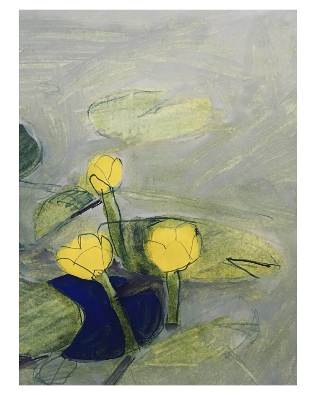 Uzo Hiramatsuさんのインスタグラム写真 - (Uzo HiramatsuInstagram)「work  mixed media on board  #fukuoka#artwork#contemporaryart#abstraction#painting#drawing#flower#lotus」7月10日 16時17分 - uzo_hiramatsu