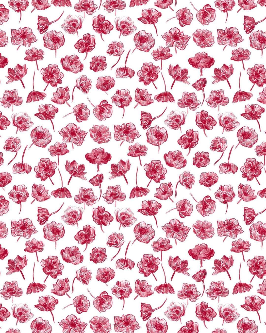 関根正悟さんのインスタグラム写真 - (関根正悟Instagram)「“ANEMONE” ・ 昨夜描いた絵をハーフドロップで組む。 ・ #textiledesign #flowerprint #fabric #shogosekine」7月10日 16時58分 - shogosekine0319