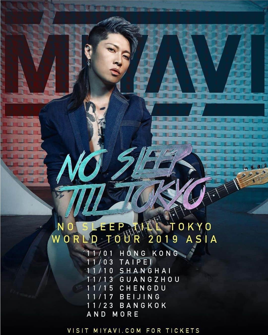 雅-MIYAVI-さんのインスタグラム写真 - (雅-MIYAVI-Instagram)「Asiaaaa!!!!!!!!! We’re coming back to rock with you. 我们很期待回来亚洲‼️‼️🔥😎 #Repost @miyavi_staff “NO SLEEP TILL TOKYO”World Tour 2019 アジア日程発表!! MIYAVI “NO SLEEP TILL TOKYO”World Tour 2019 ASIA Dates Announced!! . #MIYAVI #NoSleepTillTokyo #NSTT #Music #Guitar #Rock #Dance #Tour #Live #Asia」7月10日 17時11分 - miyavi_ishihara