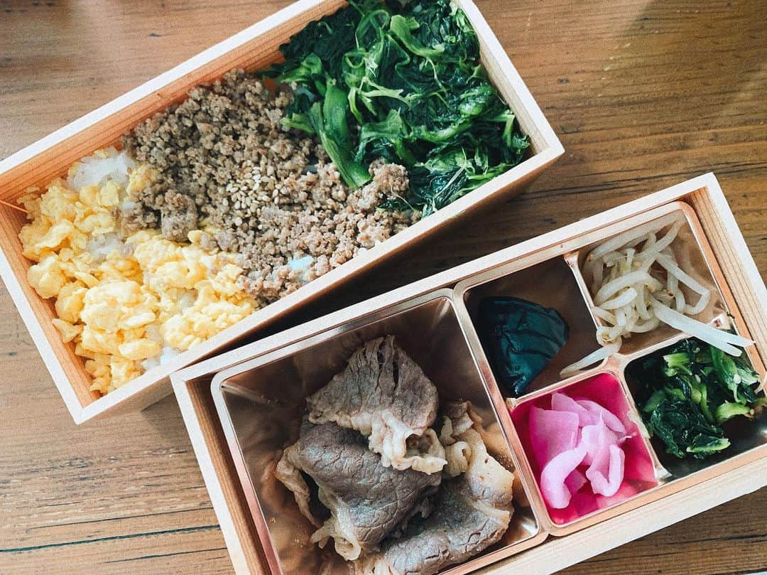 アンジェラ芽衣さんのインスタグラム写真 - (アンジェラ芽衣Instagram)「今日のお弁当 彩もあって美味しかった🍽﻿ ﻿ #パッと見まるで私が作ったように見える #作りました #嘘です #めちゃお店 #めちゃ美味しかった #実際お料理は好きだけど盛り付けセンス皆無 #だからあんまり載せない #盛り付けの本買います #もう一度言うけどめちゃ美味しかった」7月10日 18時25分 - ange_la00