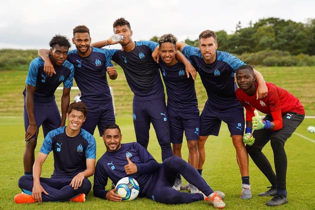 のインスタグラム：「Winners  @olympiquedemarseille @equipedefrance @famillespoir #10 #⚪️Ⓜ️ #LMV #NMP-10 #TeamBoumBam」