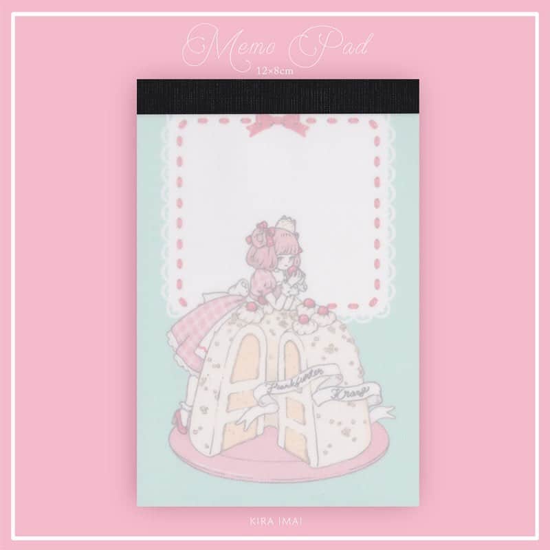 今井キラのインスタグラム：「New🎂﻿ メモパッド﻿ Frankfurter Kran﻿ 12×8cm 40枚綴り﻿ ﻿ 7/17-7/23 ﻿ Etoile et Griotte POP-UP STORE﻿ 伊勢丹新宿店本館2階=イセタンガール﻿ #sweetheart_cakery」