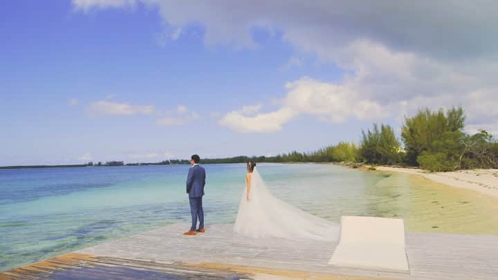 ダニジョーのインスタグラム：「There is nothing more magical than finding your person ✨ Thank you @wellspunweddings for capturing the best weekend of my life. Link in bio to shop my #wedding edit 👰🏻 The last ever print issue of @brides magazine in on stands now, and I think you’ll recognize the girl on the cover 😉 xD #branielle2019」