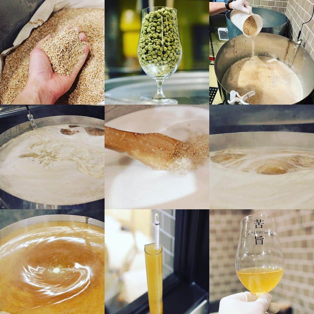 のインスタグラム：「7月末に出来上がりますので皆さまお楽しみに！  #魚金#醸造#初仕込み#クラフトビール#渋谷#マークシティ」