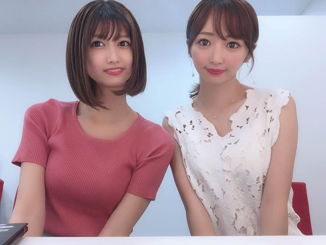 瀧山あかねさんのインスタグラム写真 - (瀧山あかねInstagram)「今日は久しぶりに同期の藤田アナとお仕事でした✨  毎日顔は合わせるし、ランチにもよく行きますが、お仕事が被ることはないので嬉しい📷✨ また明日も頑張ろっと！ 皆さん今日はどんな日でしたか？？🥰 おやすみなさい⭐」7月10日 22時27分 - takiyama_akane