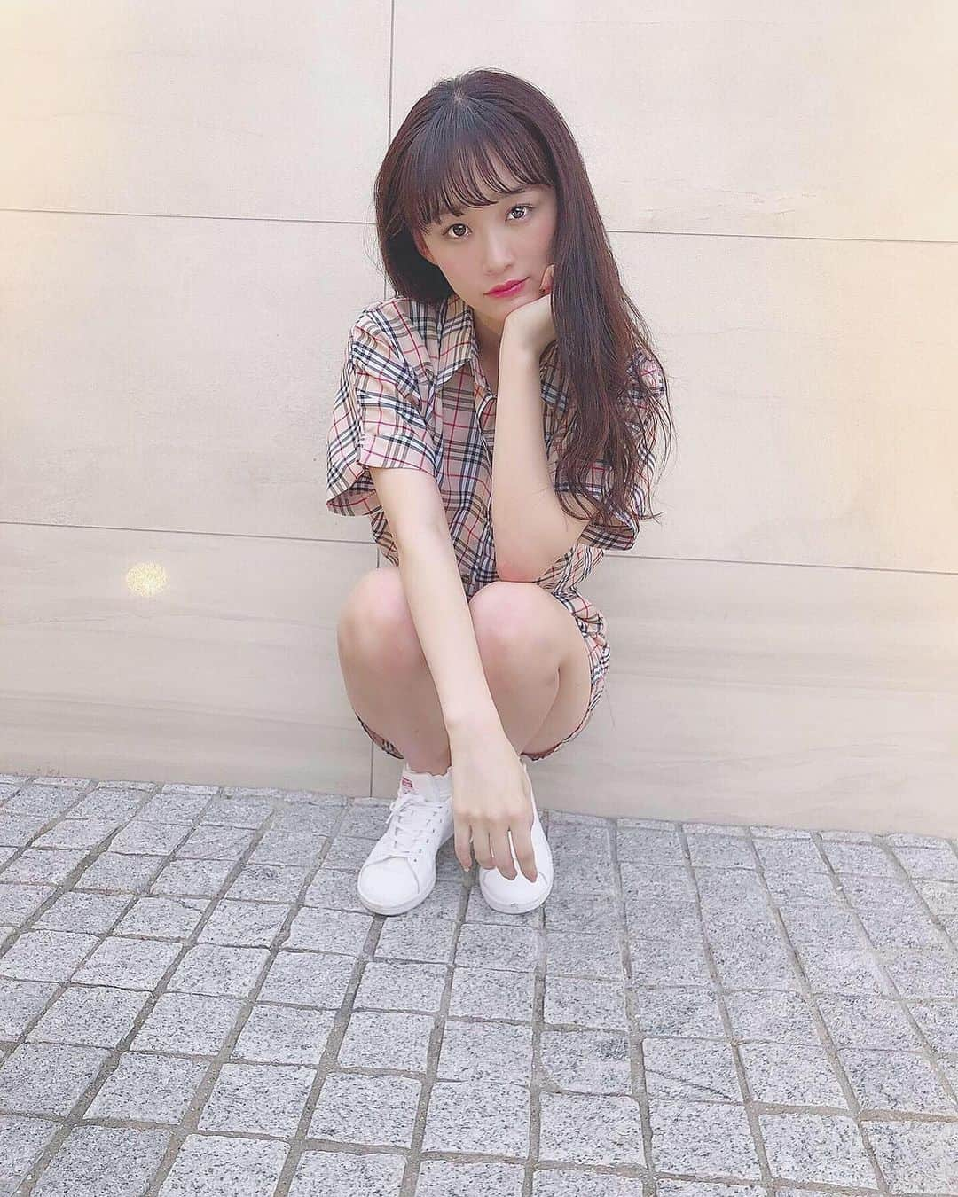 音嶋莉沙さんのインスタグラム写真 - (音嶋莉沙Instagram)「オルチャン風コーデ💕﻿﻿﻿ ﻿﻿﻿ set up❤︎﻿ @selectshop_lumignon ﻿ shoes❤︎﻿ @japan.adidas_y3 ﻿﻿ ﻿﻿﻿ ﻿こういうお洋服も好きだなぁ〜﻿﻿ ﻿﻿﻿ ﻿﻿﻿ ﻿﻿﻿ ﻿﻿﻿ ﻿﻿﻿ ﻿﻿﻿ ﻿﻿ ﻿﻿ #私服 #オルチャン #韓国ファッション ﻿﻿﻿ #セットアップ #Risaコーデ﻿﻿﻿ #セレクトショップ #アディダス #スニーカー」7月10日 23時25分 - otoshima_risa