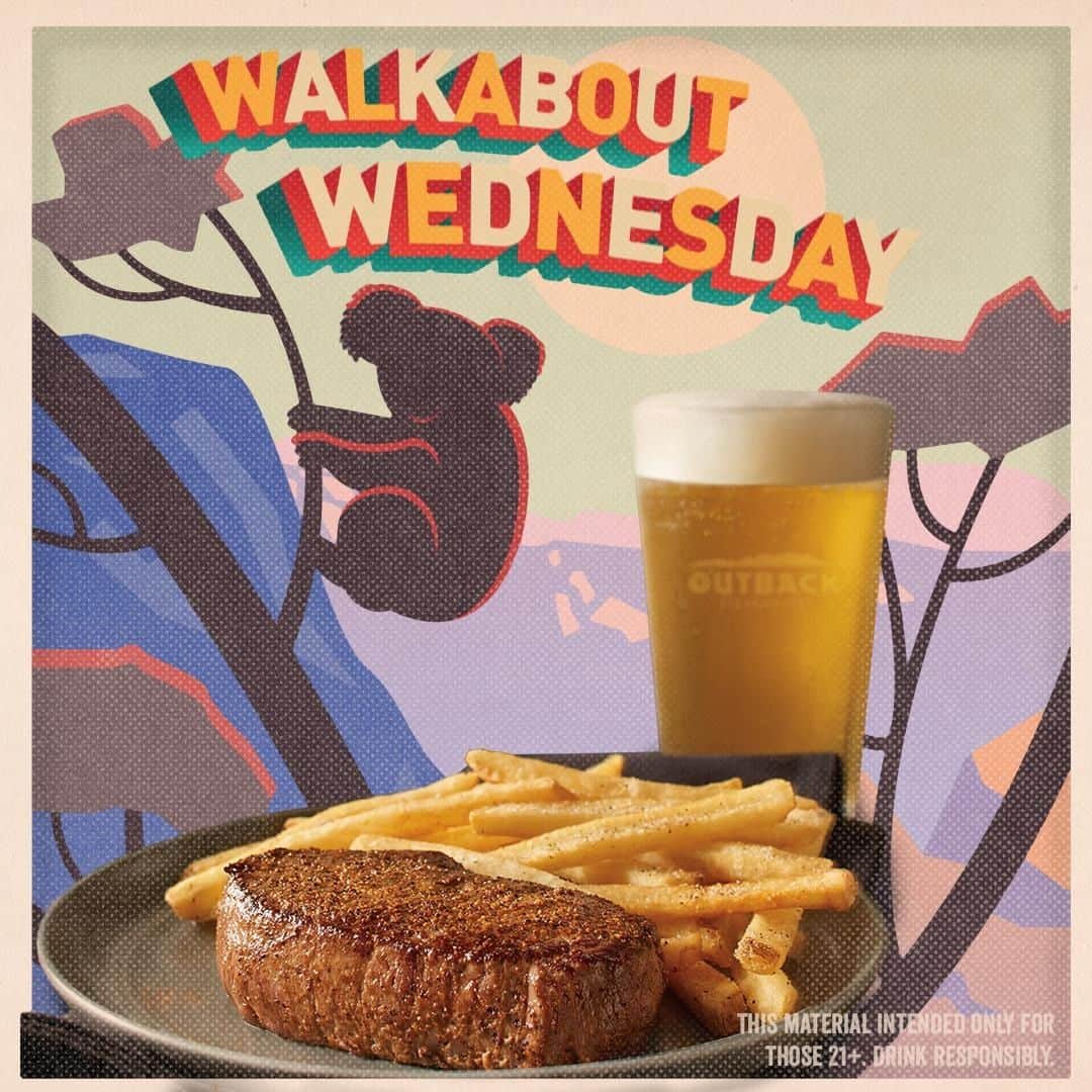 Outback Steakhouseさんのインスタグラム写真 - (Outback SteakhouseInstagram)「Lean, hearty and full of flavor. All from $10.99* every #WalkaboutWednesday *Prices & participation may vary.」7月11日 0時00分 - outback