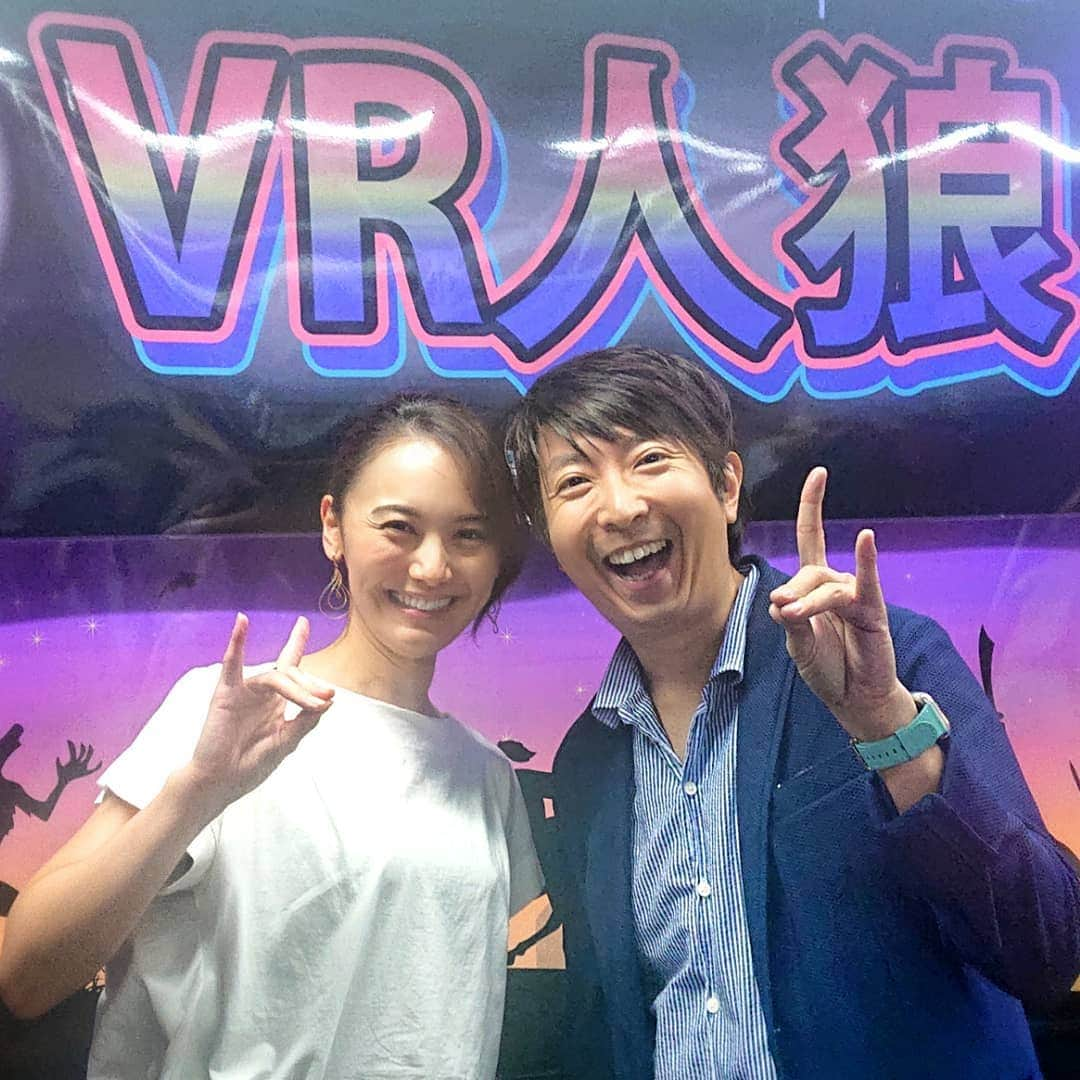 富永沙織さんのインスタグラム写真 - (富永沙織Instagram)「久しぶりに有村昆さんと再会しました😄🌹楽しかったです⭐✨ ・ #人狼ゲーム  #vr人狼  #有村昆 さん  #渋谷」7月11日 0時09分 - saori_tominaga