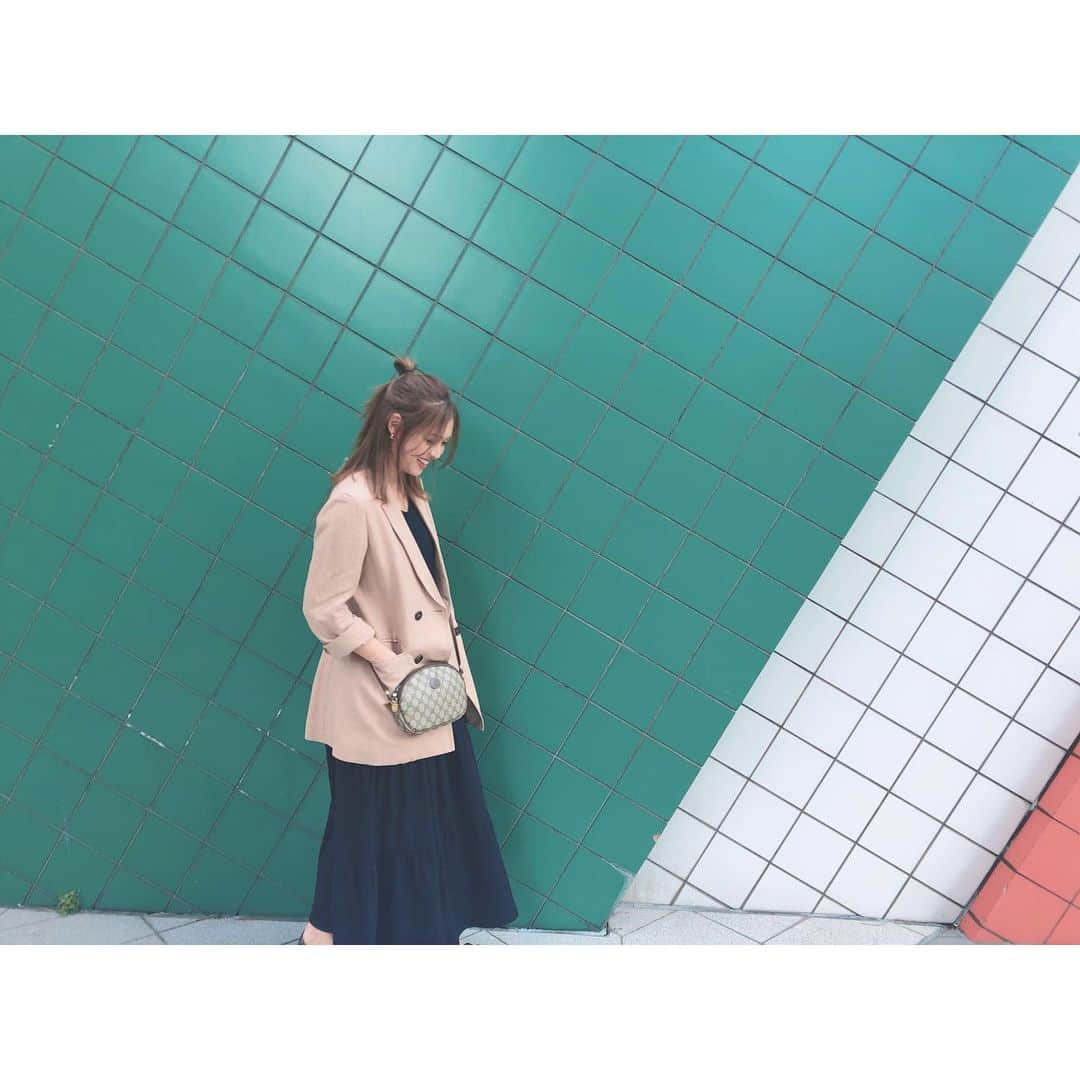 松元絵里花さんのインスタグラム写真 - (松元絵里花Instagram)「* one-piece @nikoand_official  jacket @aula_official  shoes @libertydoll_official  bag @gucci  #ちゃんまつ服#私服#fashion #todayscode #ootd#code#erika」7月11日 0時37分 - matsumoto_erika