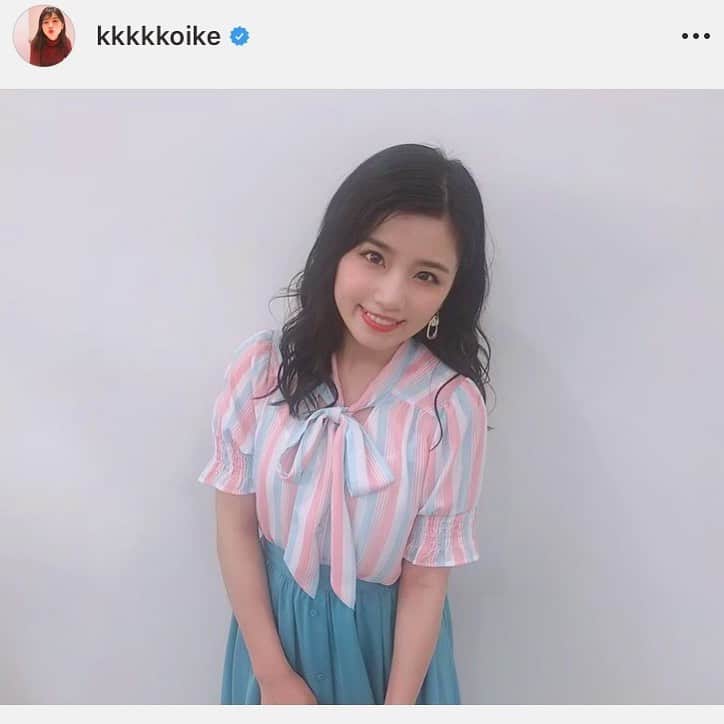 のインスタグラム：「・ こちらこそいつもありがとう♡♡ @kkkkkoike  #144cmコーデ #小池ちゃん #stylingbyme」
