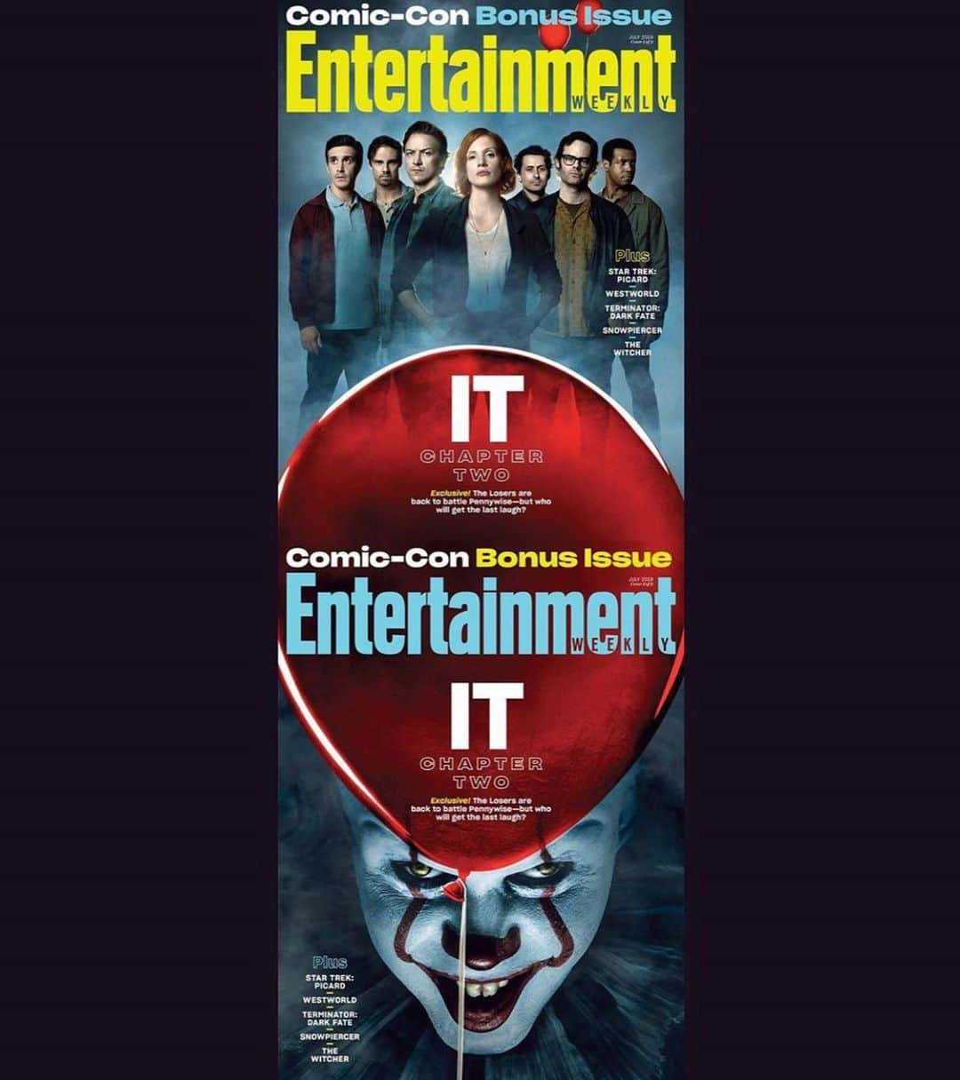 Warner Bros. Picturesさんのインスタグラム写真 - (Warner Bros. PicturesInstagram)「Repost from @entertainmentweekly: You’ll float too. 🎈Get an exclusive look at ‘IT Chapter Two’ in our special #ComicCon bonus issue, distributed throughout the weekend in San Diego (link in bio). Plus, things aren’t always what they seem. 🤔 Swipe 👈 to get the full picture. #ITMovie #SDCC 📷: Brooke Palmer/Shutterstock/Warner Bros.; Story by @ClarkCollis」7月11日 1時14分 - wbpictures