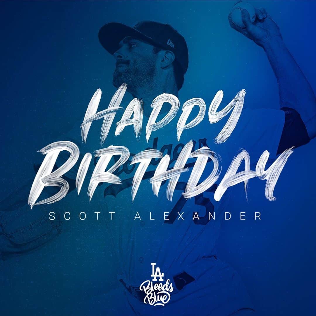 Los Angeles Dodgersさんのインスタグラム写真 - (Los Angeles DodgersInstagram)「Happy birthday, @scottalexander75!」7月11日 1時34分 - dodgers