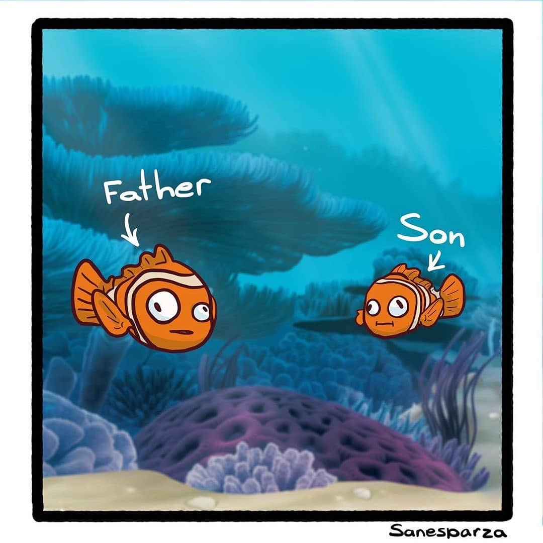 9GAGさんのインスタグラム写真 - (9GAGInstagram)「If Finding Nemo was realistic. | Follow @doodles - By @sanesparza - #9gag #doodles #comics #findingnemo #pixar」7月11日 13時51分 - 9gag