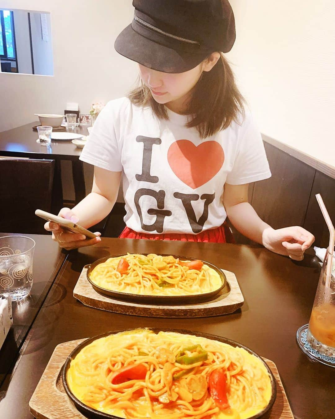 中西悠綺さんのインスタグラム写真 - (中西悠綺Instagram)「鉄板ナポリタン🍝💕 #Spaghetti #pasta #鉄板ナポリタン #意大利面 #gvgv」7月11日 13時53分 - nakanishi_yuuki