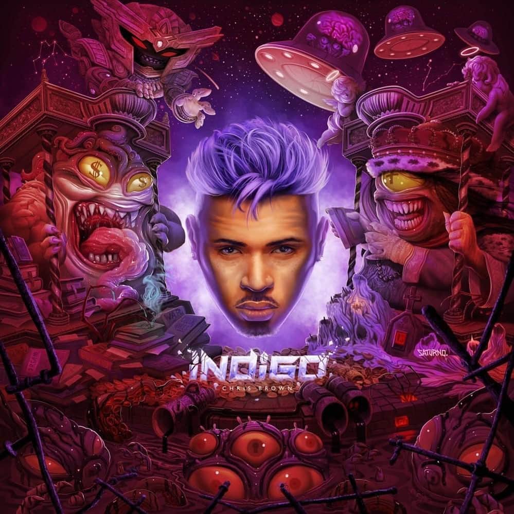ファボラスのインスタグラム：「Took me a while but I finally got thru the album!! 😂 Congrats to my lil bro @chrisbrownofficial on the new project #INDIGO. Keep your Living Legend shit going homie!」