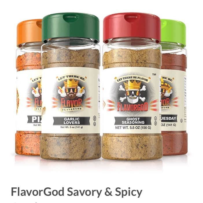 Flavorgod Seasoningsさんのインスタグラム写真 - (Flavorgod SeasoningsInstagram)「#Pizza! #Taco! #Ghostchili & #Garlic! 4 amazing flavors for all your cooking needs🎁 My favorite combo pack and it’s in stock on the website: flavorgod.com - savory and spicy combo pack💋 - 💋NO SUGAR ❤️GLUTEN FREE 💋LOW SALT - - #flavorgod #food #cafe #knives #knife #edc #knifeporn #knifecommunity #everydaycarry #follow #foodie #foodporn #photography #food #cook #tea  #teadrunk #garlicninja #gongfu #gongfutea #videooftheday #foodie #soignemonday」7月11日 7時19分 - flavorgod