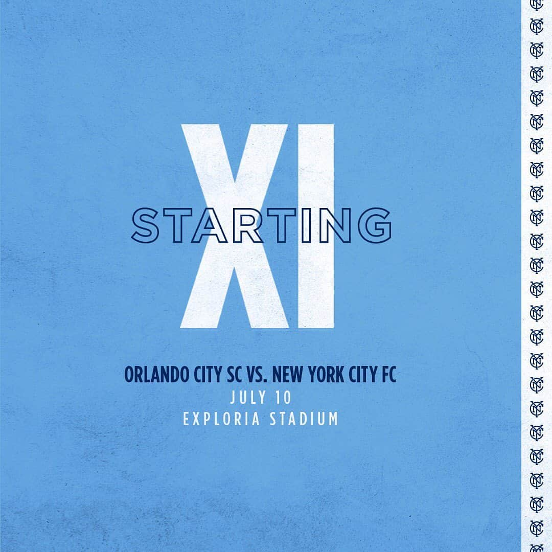 ニューヨーク・シティFCさんのインスタグラム写真 - (ニューヨーク・シティFCInstagram)「#NYCFC Starting XI vs. @orlandocitysc #usoc2019」7月11日 7時40分 - nycfc