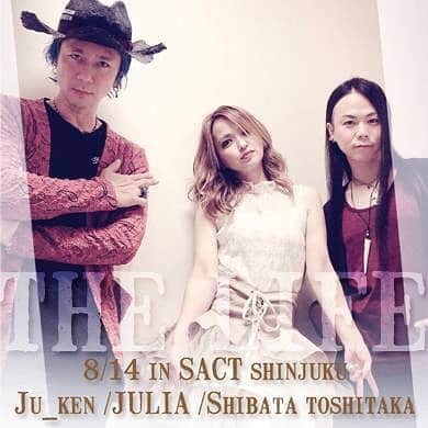Ju-kenのインスタグラム：「前回のアコースティックメンバーと同じ布陣で、プレイさせて頂きます♫  松田樹利亜ワンマン  8月14日(水) in sact [THE LIFE ] OPEN 18:30/START 19:00 前売り￥4,000/当日￥4,500」