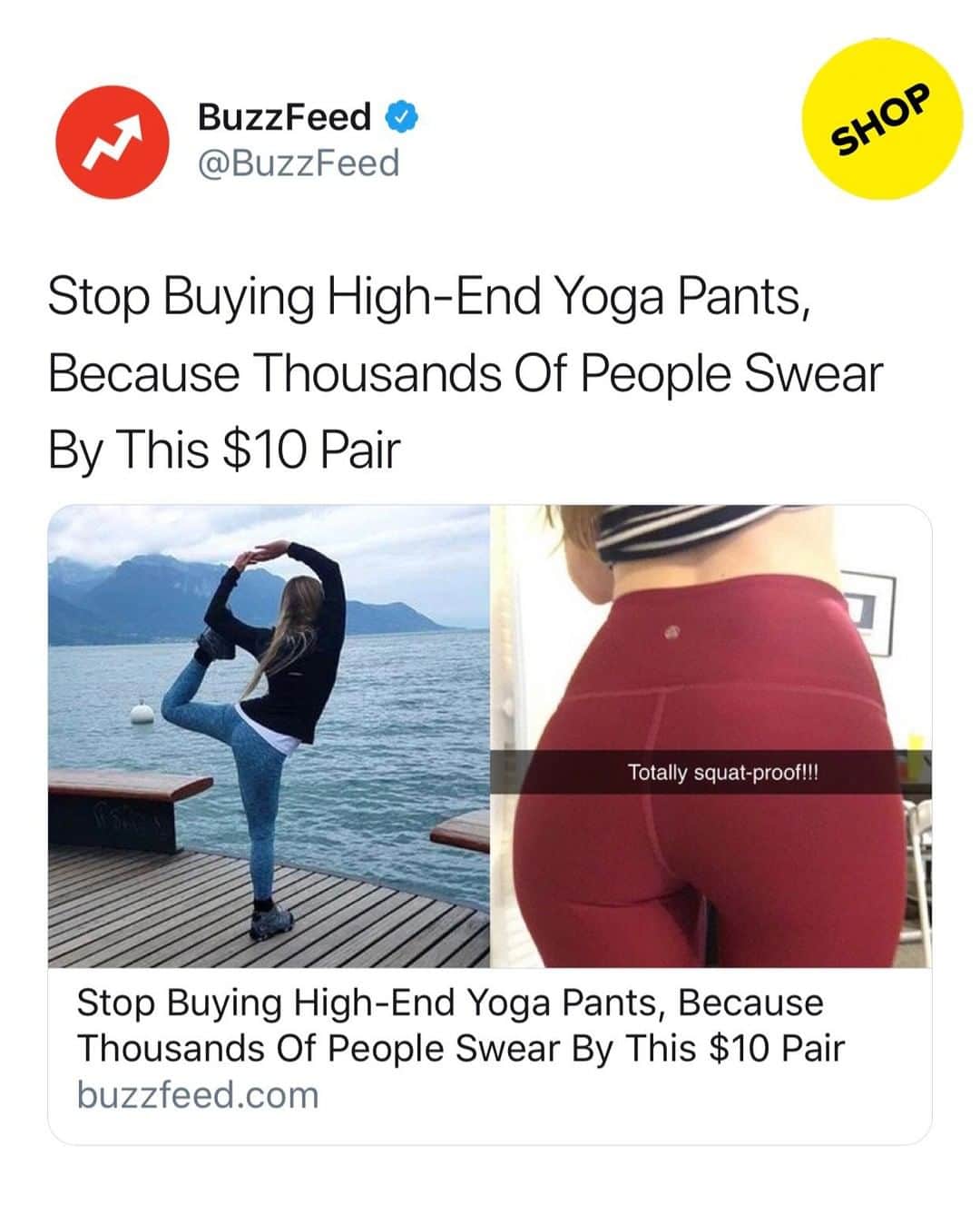 BuzzFeedさんのインスタグラム写真 - (BuzzFeedInstagram)「SHOP: This $10 pair of yoga pants are all you will ever need 😌 Link in bio 👀 • • • We hope you love the products we recommend! Just so you know, BuzzFeed may collect a share of sales or other compensation from the links on this page.」7月11日 9時01分 - buzzfeed