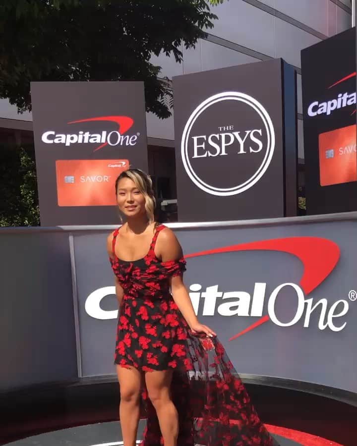 アメリカン・ブロードキャスティング・カンパニーのインスタグラム：「@chloekim finding out she won an #ESPY! 📹 @espn」