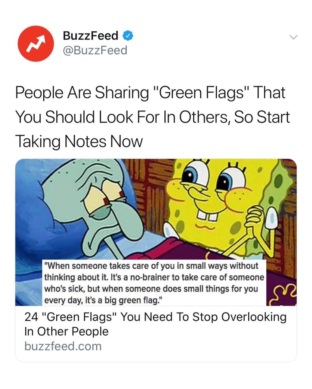 BuzzFeedさんのインスタグラム写真 - (BuzzFeedInstagram)「Just some "green flags" you should look out for in your relationships 😊 Link in bio 👀」7月11日 12時59分 - buzzfeed