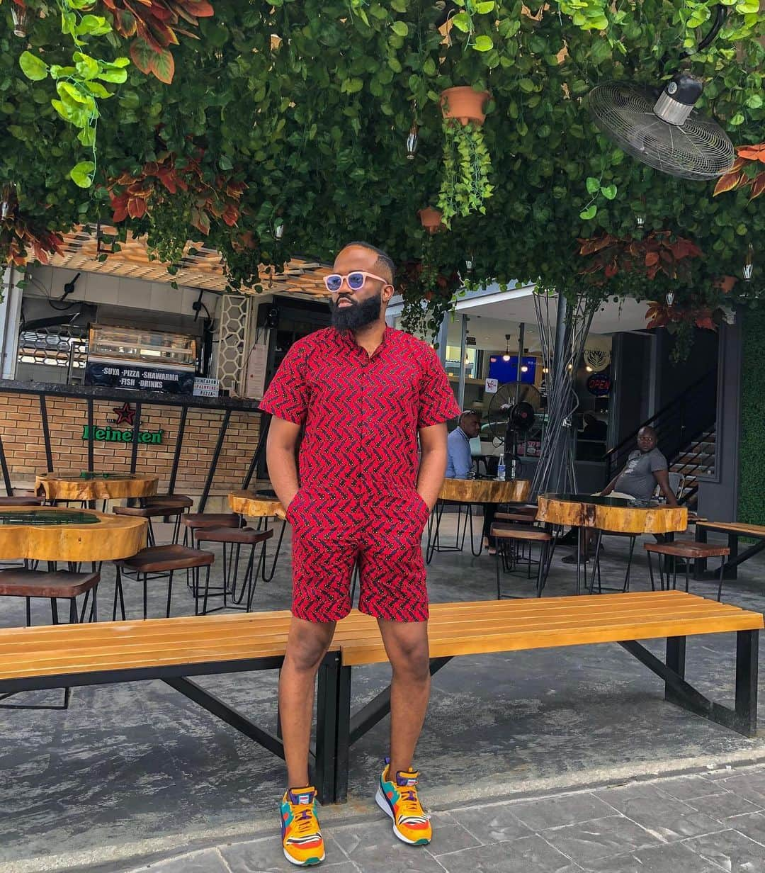 ノーブル・イグウェさんのインスタグラム写真 - (ノーブル・イグウェInstagram)「R O M P E R  Romper : @tribesbynobs  Location : @kohinoorlagos  #style #mensstyle #mensfashion #stylevitae」7月11日 23時05分 - noble_igwe