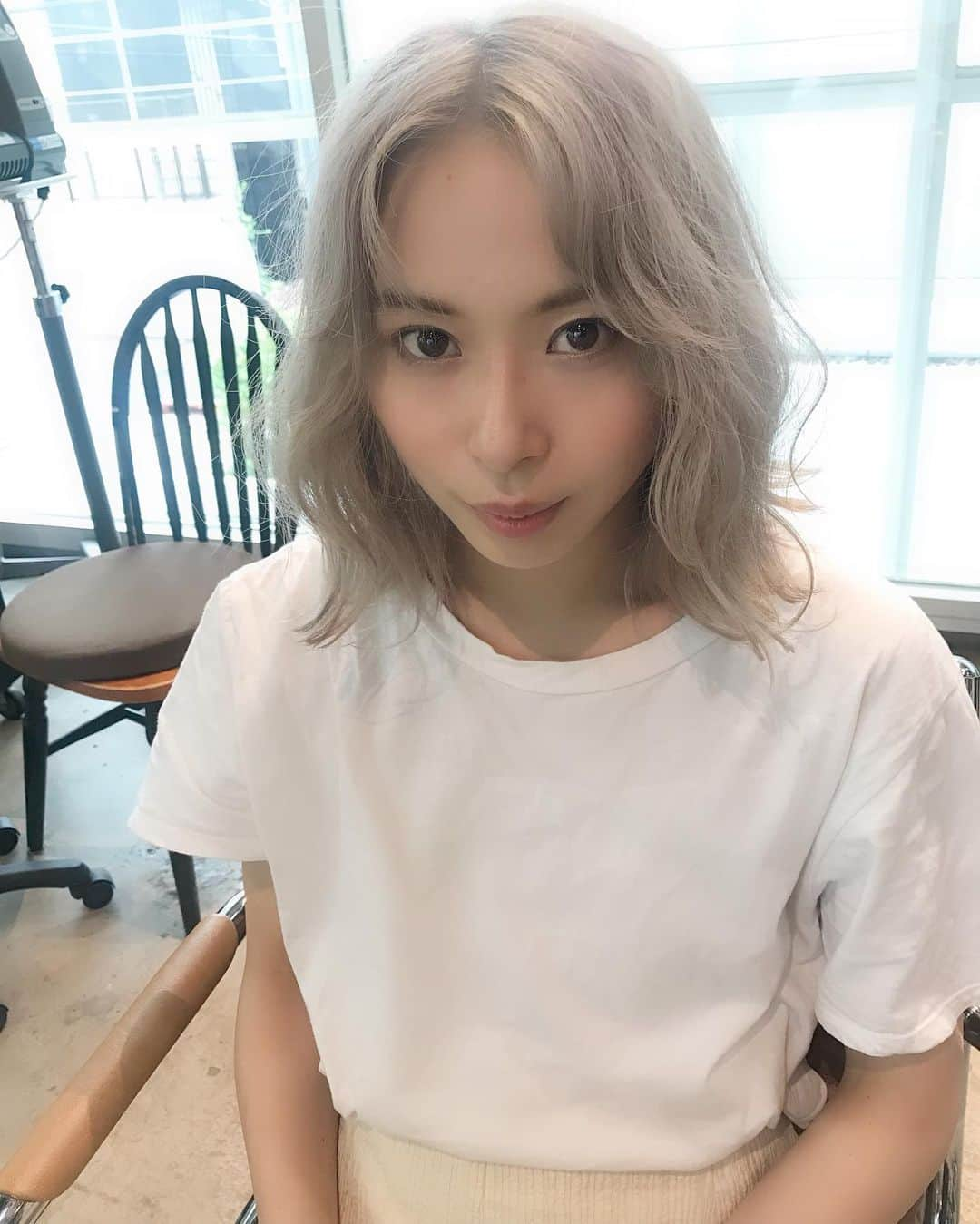 後藤早貴さんのインスタグラム写真 - (後藤早貴Instagram)「1日だけ#今は真っ黒です。 #me#gosaki#hair#haircolor#ヘアカラー」7月11日 23時11分 - gosakicchi