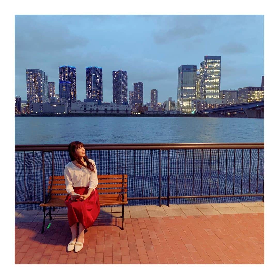 大原ゆい子のインスタグラム：「デートには もってこいの ロケーション  #ゼロセンチメートル #発売まであと6日 #豊洲」