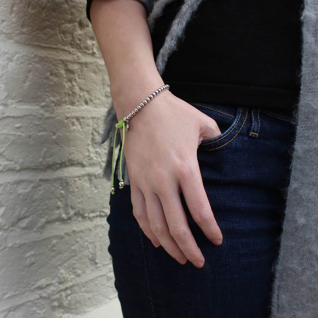 のインスタグラム：「Our Misanga bracelets are just the ticket for adding a little colour to those monochrome outfits! Look for the different colours in our Sale now! . . #Silver #Bracelet #Colourful #SplashOfColour #Green #Fluoro #StackingBracelet #Sale #SummerSale #JulySale #Jewellery #Jewelry #SummerSale」