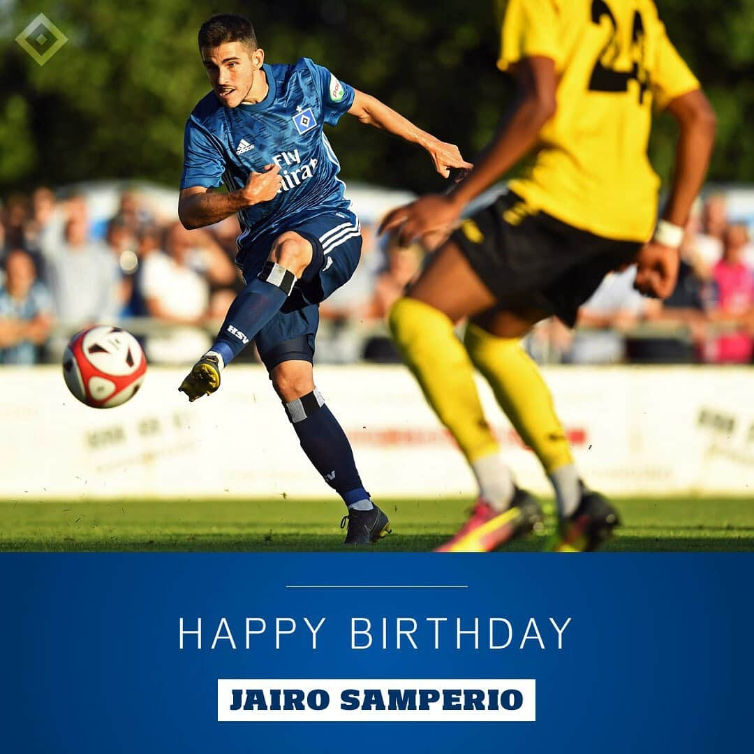 ハンブルガーSVさんのインスタグラム写真 - (ハンブルガーSVInstagram)「Feliz cumpleaños, @jairosamperio_ 🎊 Der spanische Flügelflitzer feiert heute seinen 26. Ehrentag 🇪🇸💨 Wir gratulieren herzlich und wünschen dir alles Gute für das neue Lebensjahr, #Jairo 🍀 #nurderHSV #HappyBirthday」7月11日 16時25分 - hsv