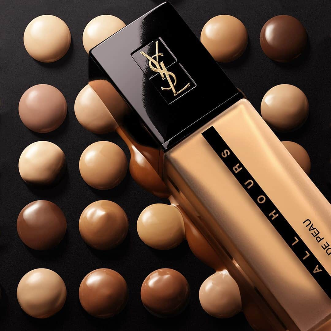 Yves Saint Laurent Beautyさんのインスタグラム写真 - (Yves Saint Laurent BeautyInstagram)「A dime-sized drop of All Hours is all it takes ALL HOURS FOUNDATION in BD50 #yslbeauty #allhours #foundation」7月11日 17時10分 - yslbeauty