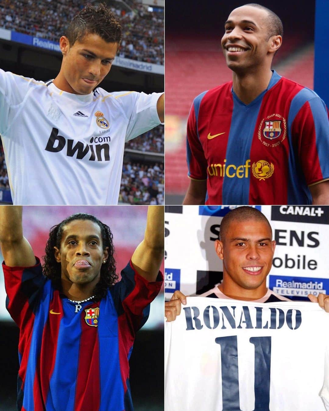 UEFAチャンピオンズリーグさんのインスタグラム写真 - (UEFAチャンピオンズリーグInstagram)「✍️🥰 Superstar signings. Pick 2! ⁣ ⁣ #UCL #Ronaldo #TBT #Barca #Madrid⁣」7月11日 17時23分 - championsleague