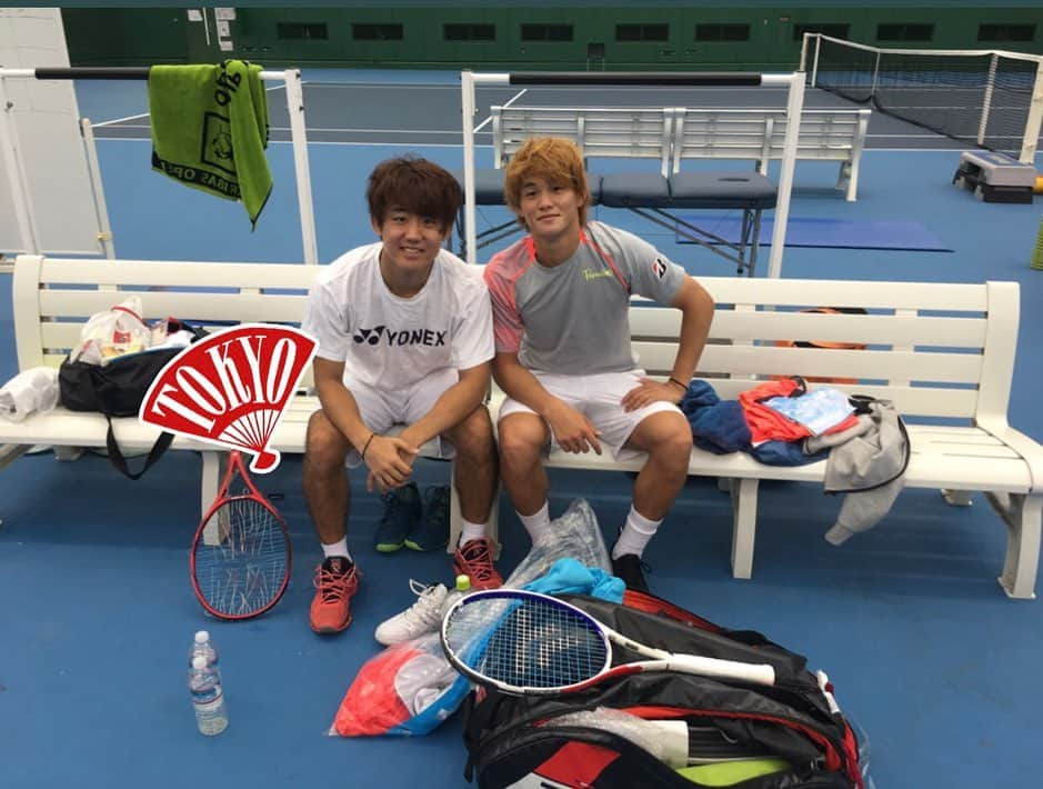 西岡良仁さんのインスタグラム写真 - (西岡良仁Instagram)「Good practice with @i_am_renstagram」7月11日 17時53分 - yoshihito0927