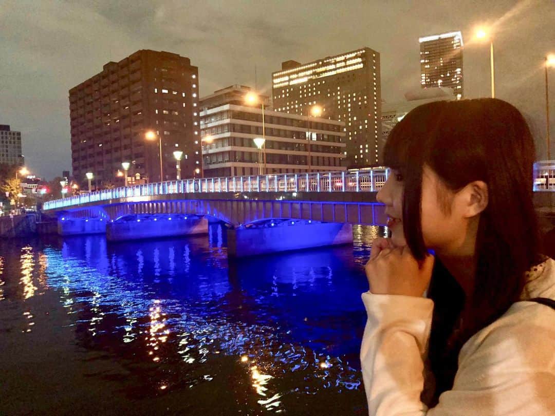 北川愛乃さんのインスタグラム写真 - (北川愛乃Instagram)「わぁーーー✨  素敵な場所だねーー💗  キレイだなぁ✨  #SKE48 #夜景 #キレイ #橋 #川 #彼女感」7月11日 20時08分 - kitagawayoshino