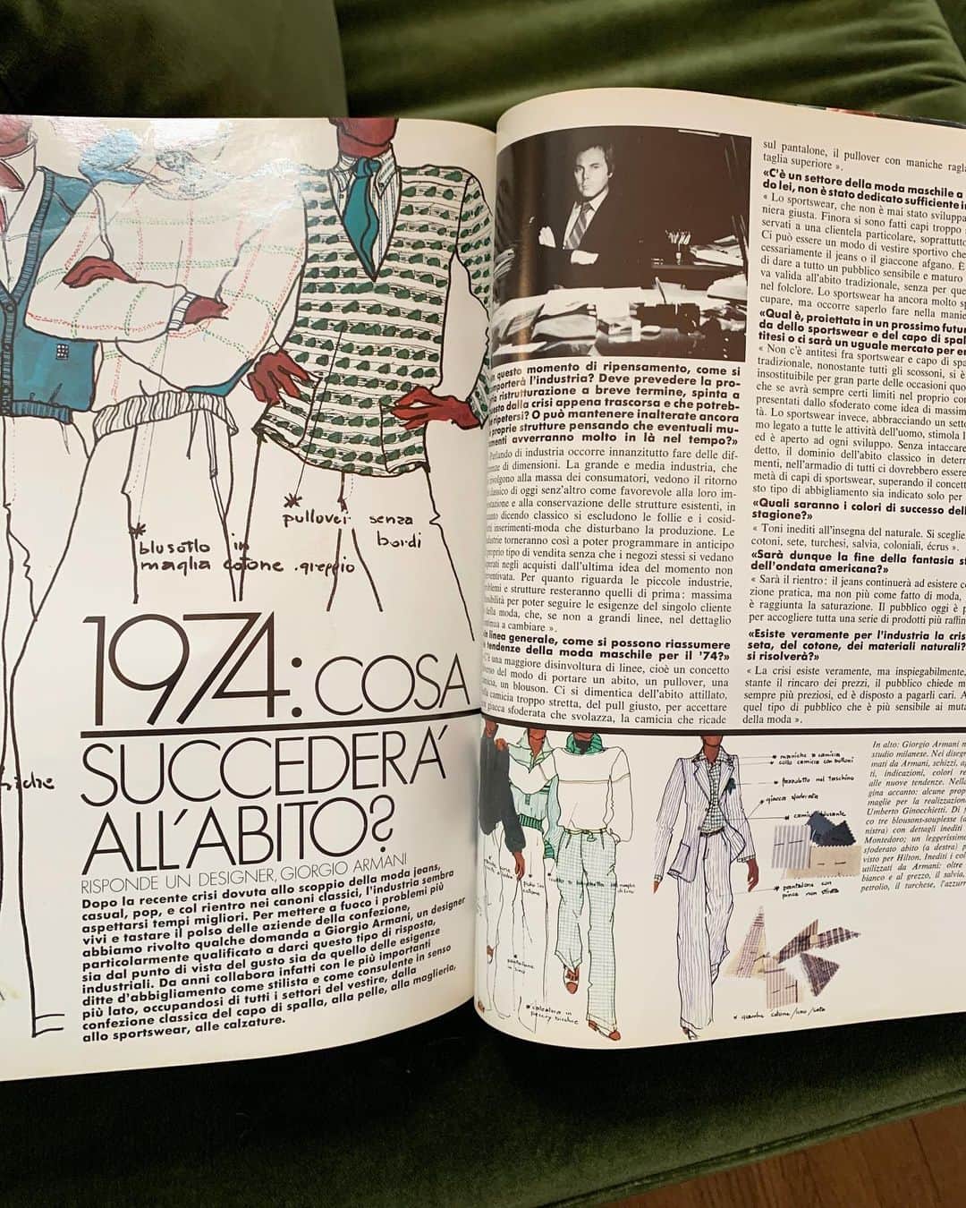 スコット・シューマンさんのインスタグラム写真 - (スコット・シューマンInstagram)「Happy Birthday Giorgio Armani @armani ! The first image is from his recent menswear show in Milan. The second image (from my archive) is a L’Uomo Vogue 1974 about a year before he started his own label and was working as a freelance stylist. The following images are also from 1974 and the final image is a nude of Armani taken by Bob Krieger in 1975! I think what Armani has accomplished is amazing and the way he built his empire should be studied in both fashion and business schools.」7月11日 21時06分 - thesartorialist