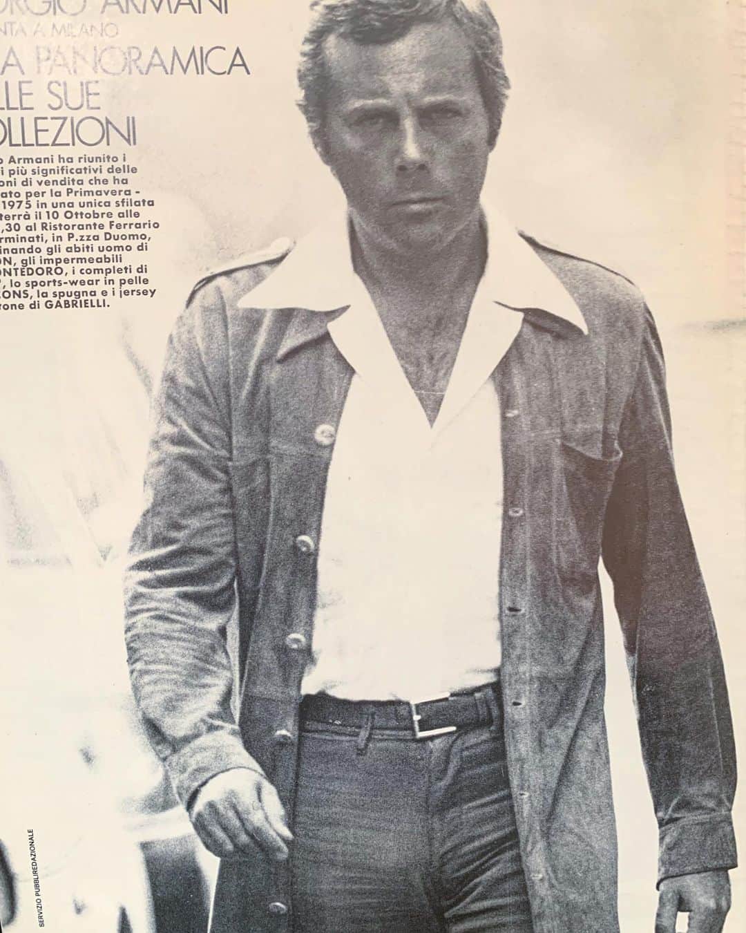 スコット・シューマンさんのインスタグラム写真 - (スコット・シューマンInstagram)「Happy Birthday Giorgio Armani @armani ! The first image is from his recent menswear show in Milan. The second image (from my archive) is a L’Uomo Vogue 1974 about a year before he started his own label and was working as a freelance stylist. The following images are also from 1974 and the final image is a nude of Armani taken by Bob Krieger in 1975! I think what Armani has accomplished is amazing and the way he built his empire should be studied in both fashion and business schools.」7月11日 21時06分 - thesartorialist