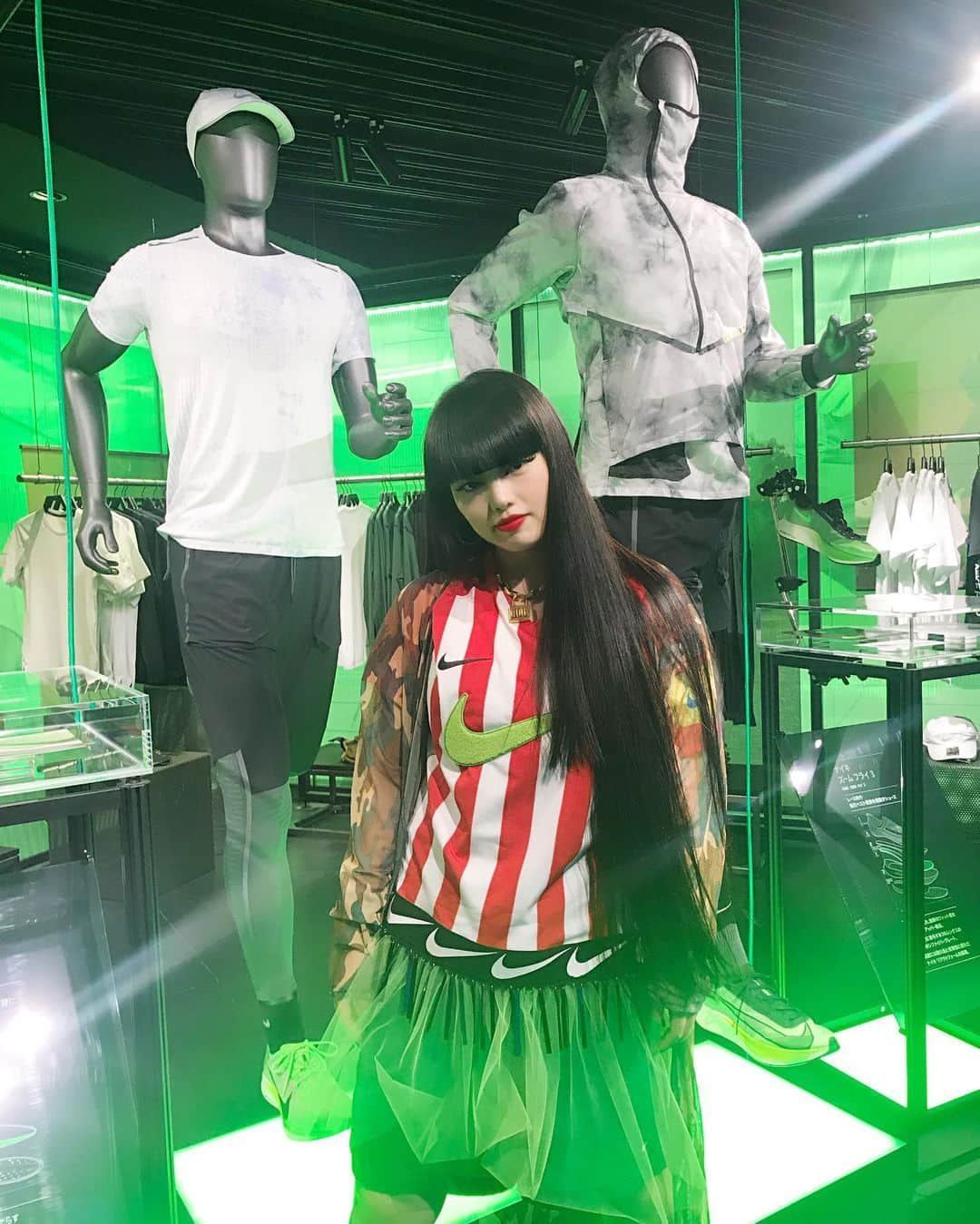 森山穂乃香さんのインスタグラム写真 - (森山穂乃香Instagram)「NIKE HARAJUKU RE-OPENING PARTY👟💚🧪 🎊 @nike #nike #nikeharajuku #niketokyo」7月11日 21時14分 - honokamoriyama_official