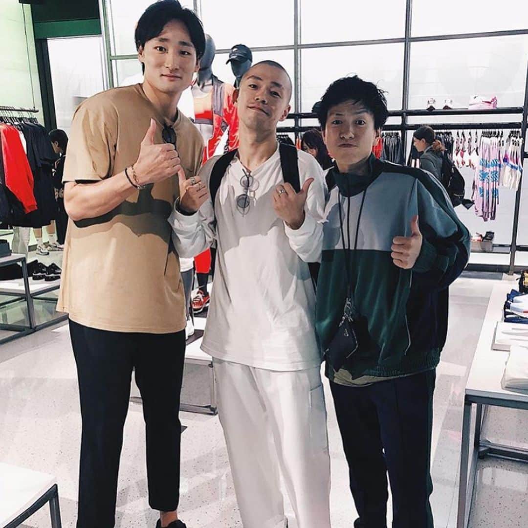 田中大貴のインスタグラム：「NIKE HARAJUKU RE OPENING EVENT ! @niketokyo  大神さん、JD、森重さんと ！ #nikefamily」